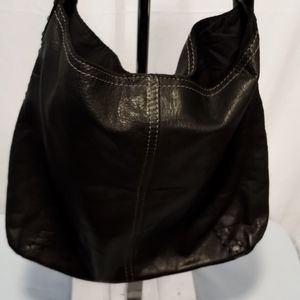 Black leather Lucky Hobo Bag